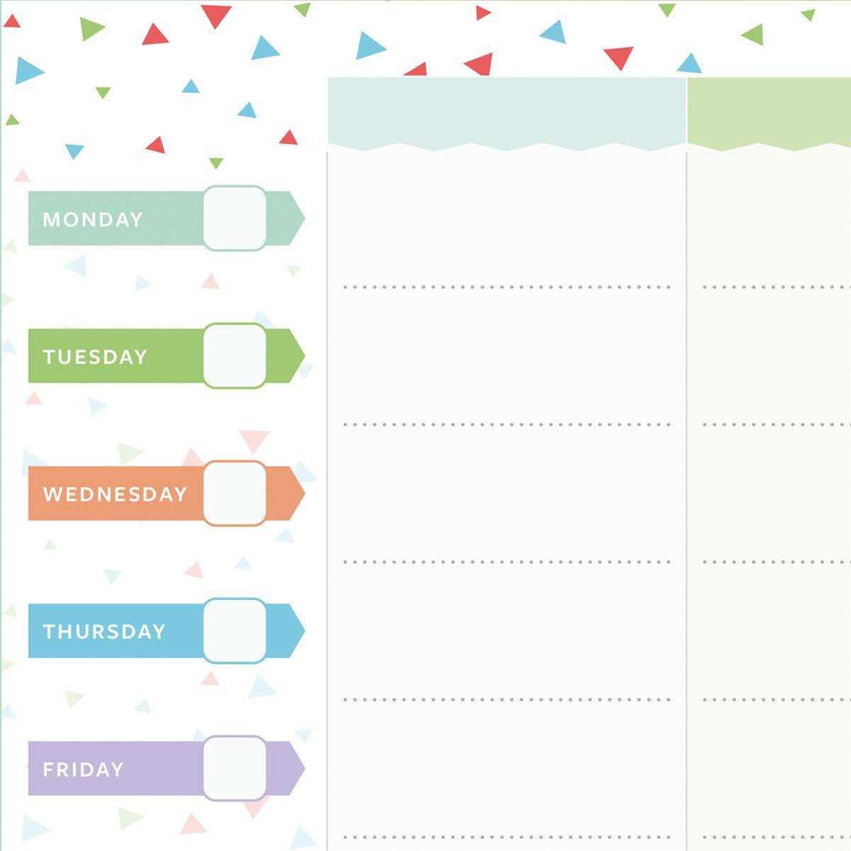 family schedule calendar template