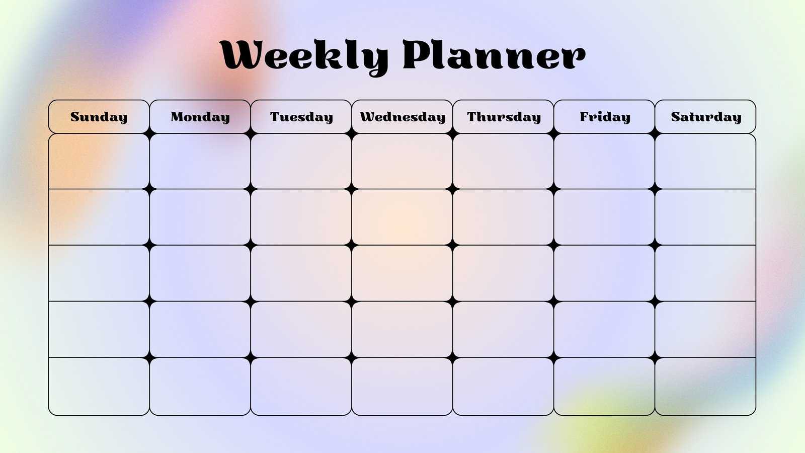 family schedule calendar template