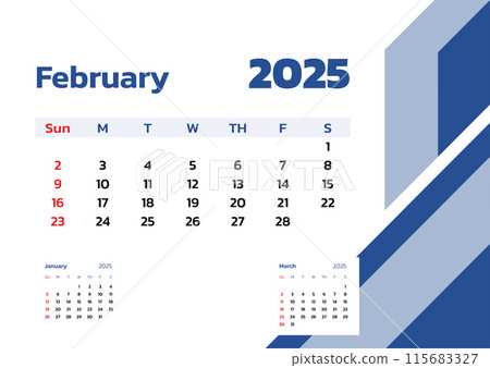 february 2025 calendar template