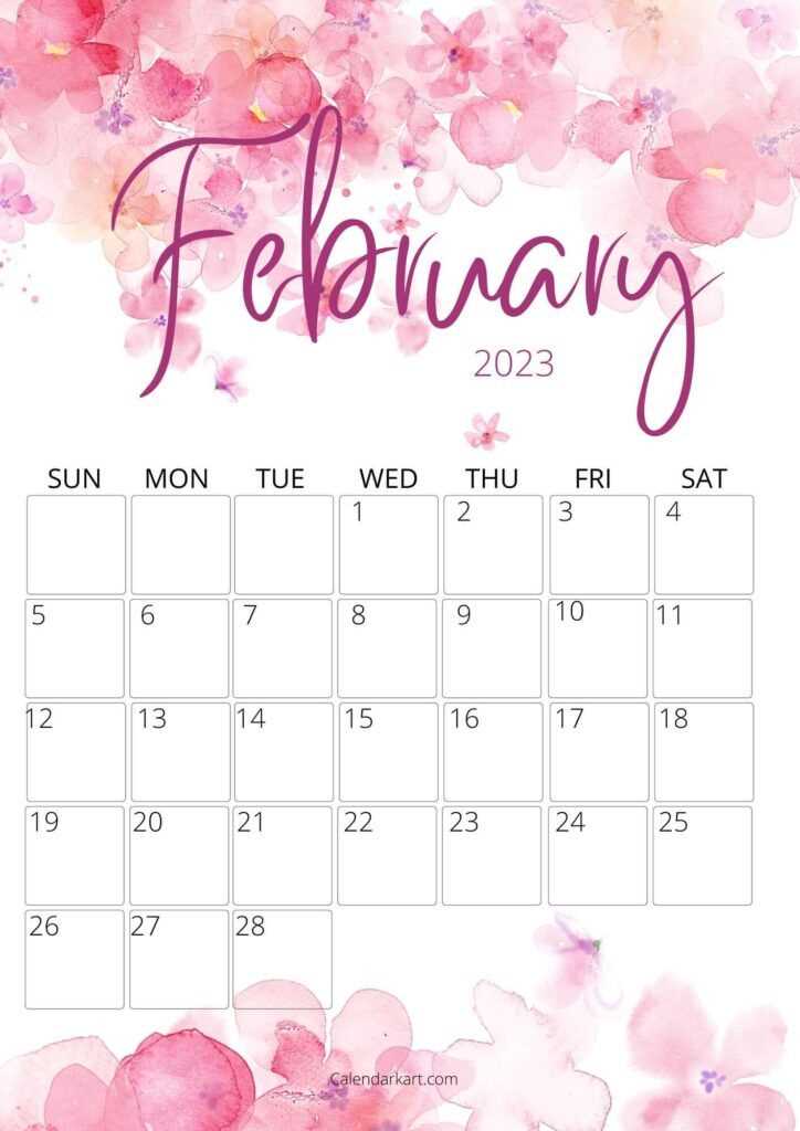 february calendar template