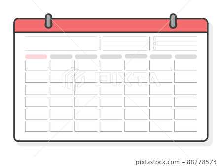 fill in calendar template