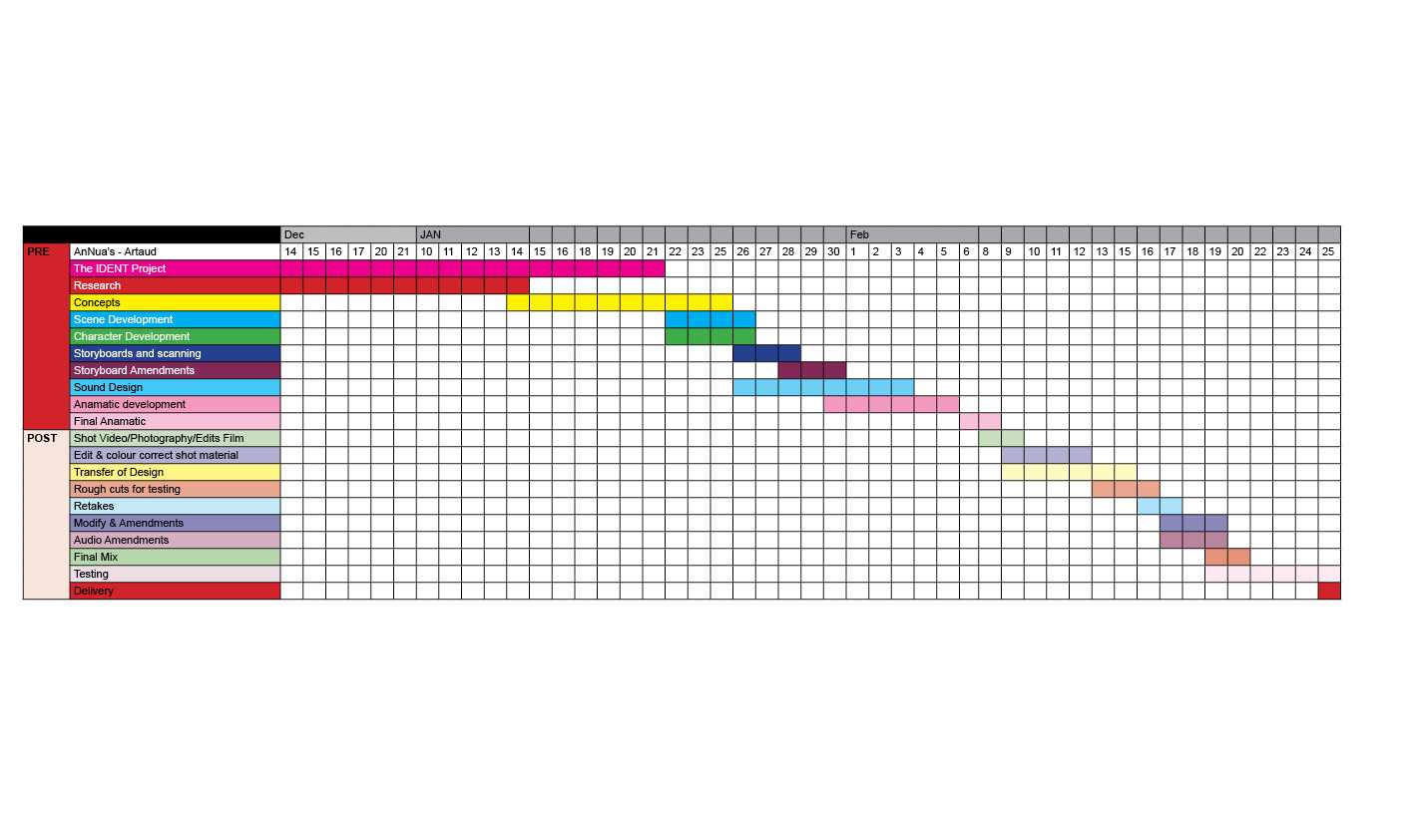 film production calendar template