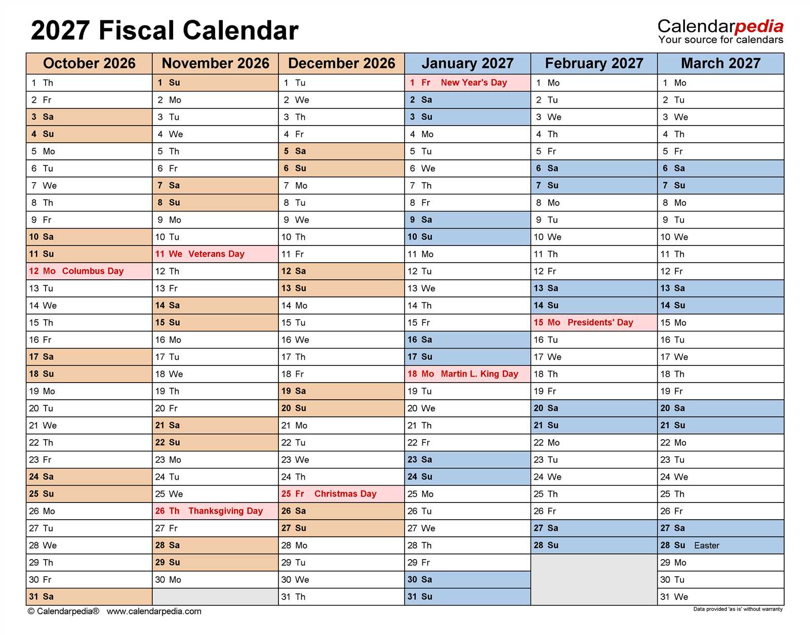 financial reporting calendar template