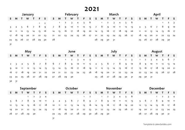 free 11x17 calendar template