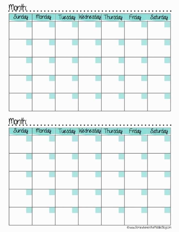 free 2 month calendar template