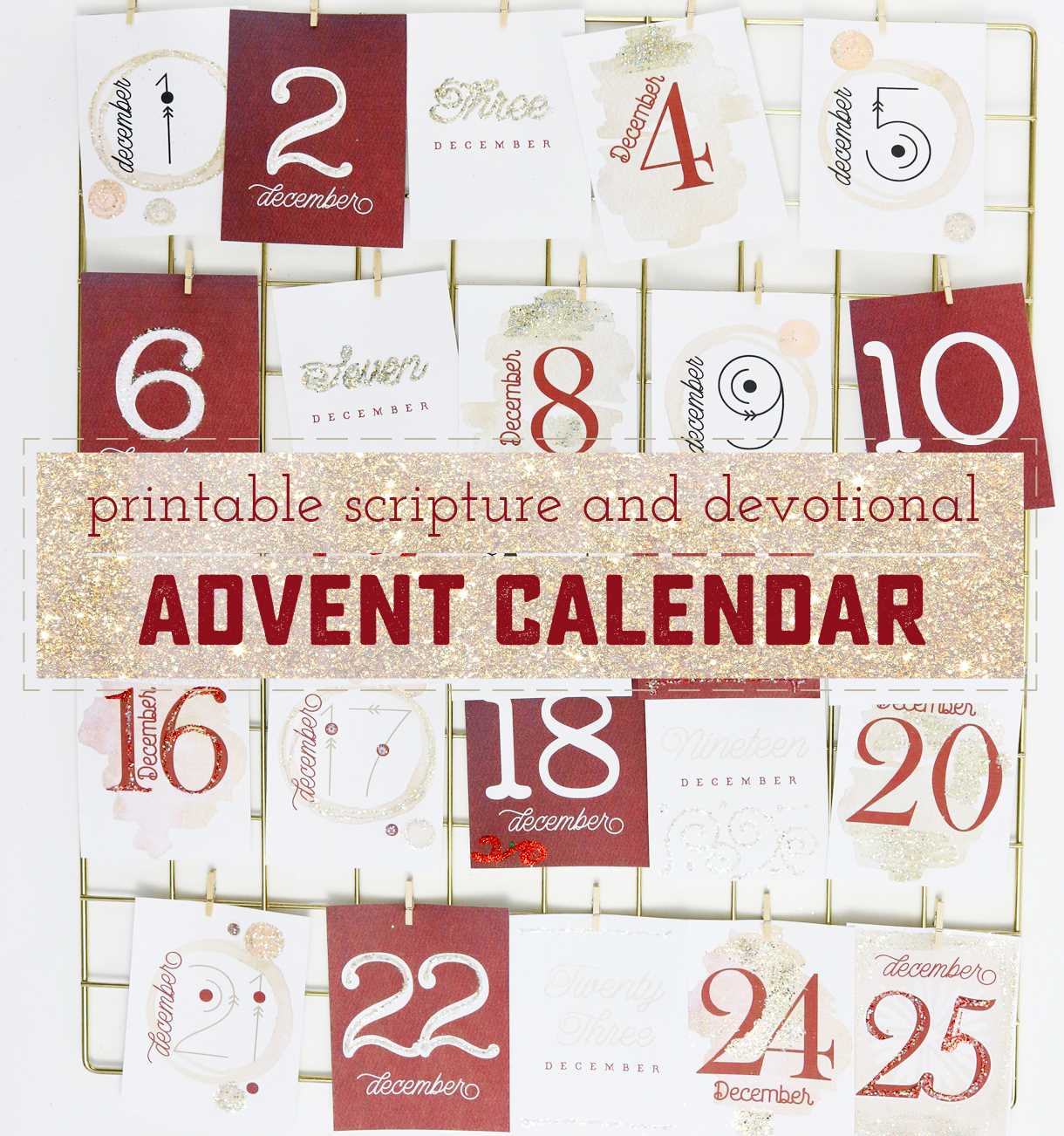 free advent calendar template