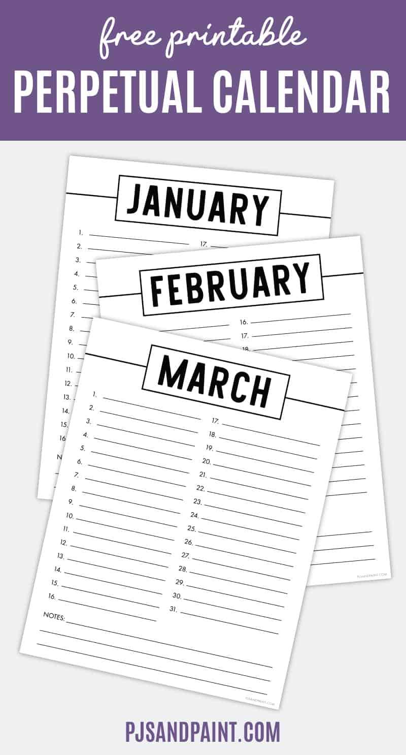 free birthday and anniversary calendar template