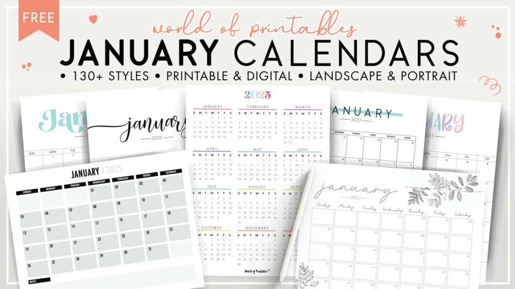 free blank calendar template january 2026