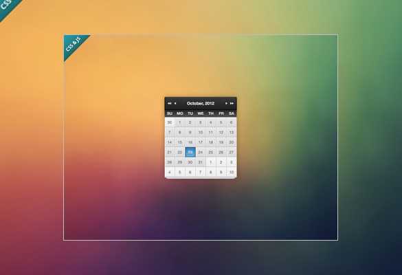 free bootstrap calendar template