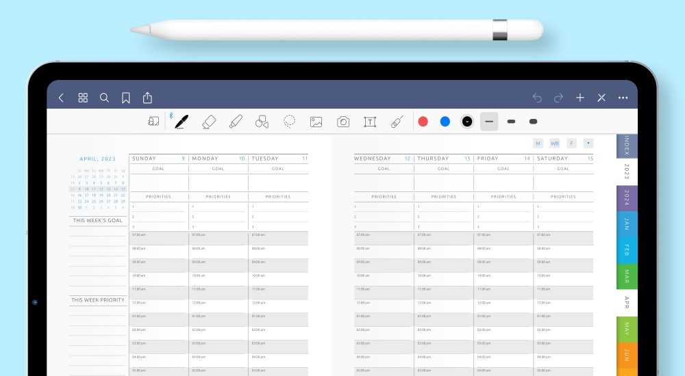 free calendar template for ipad