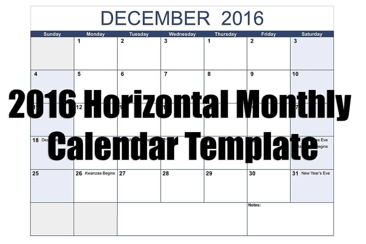 free calendar template for mac