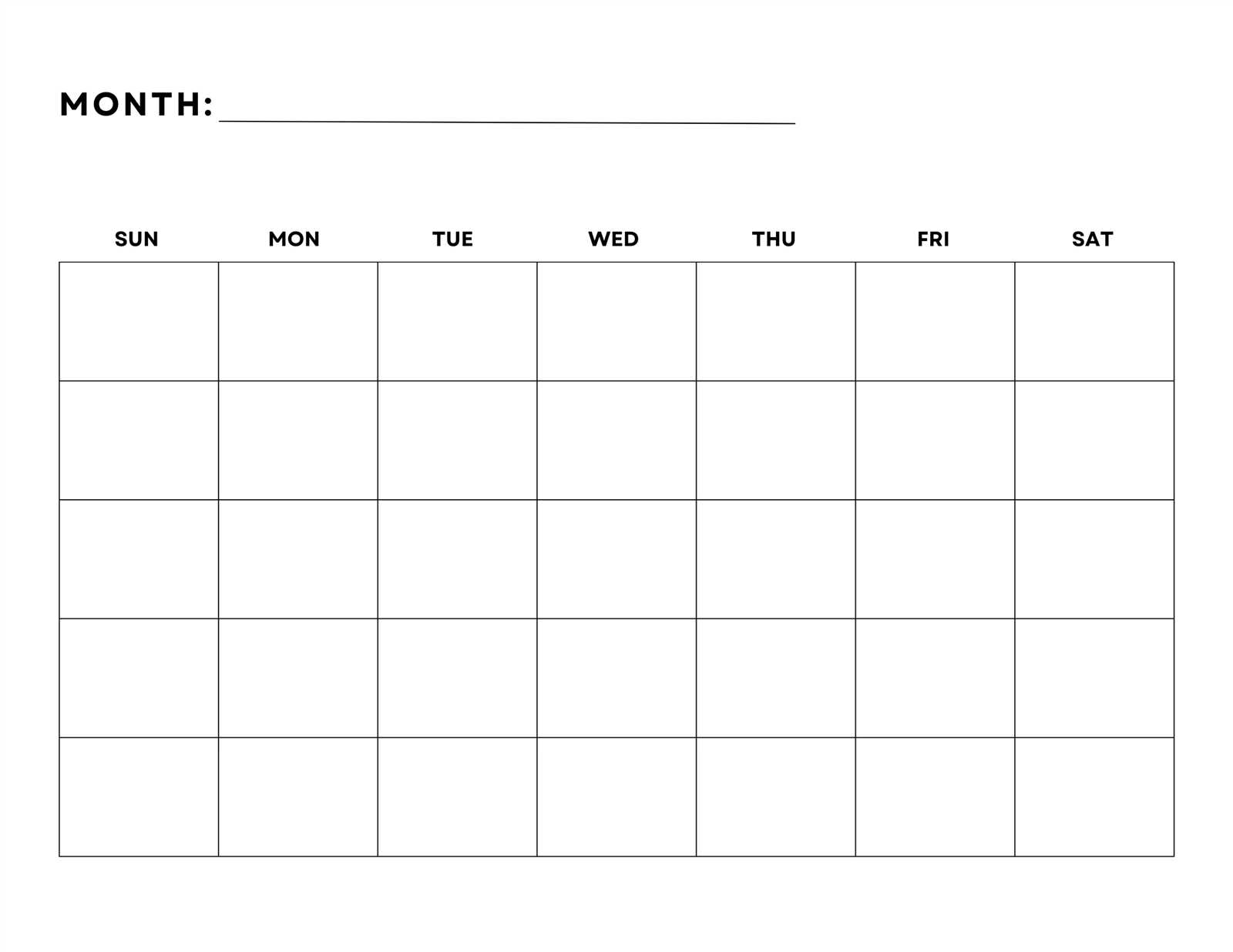 free calendar template with picture space