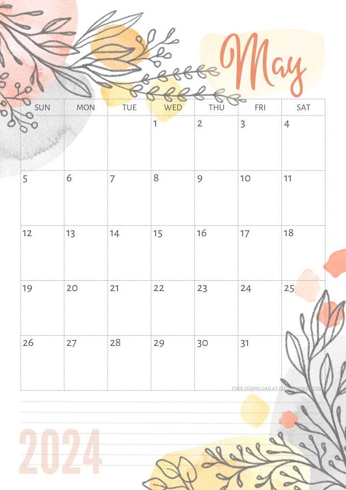 free calendar templates to print