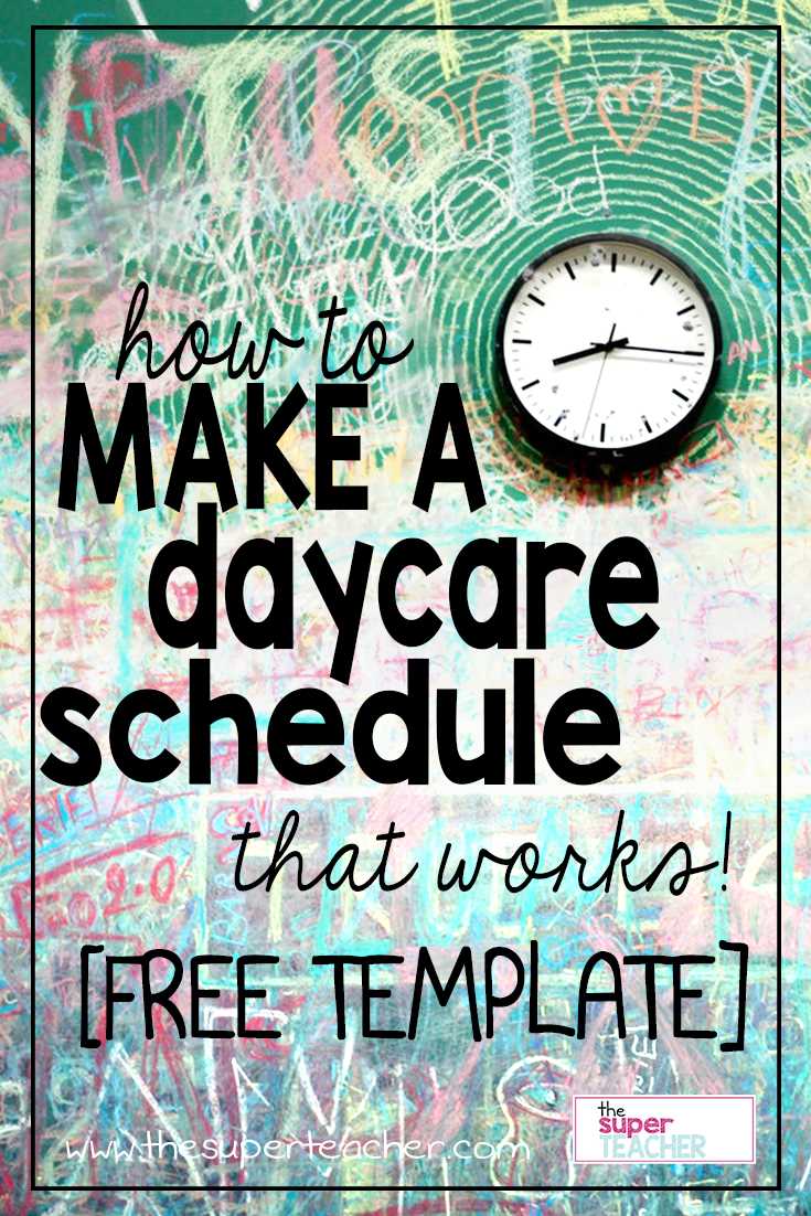 free daycare calendar template