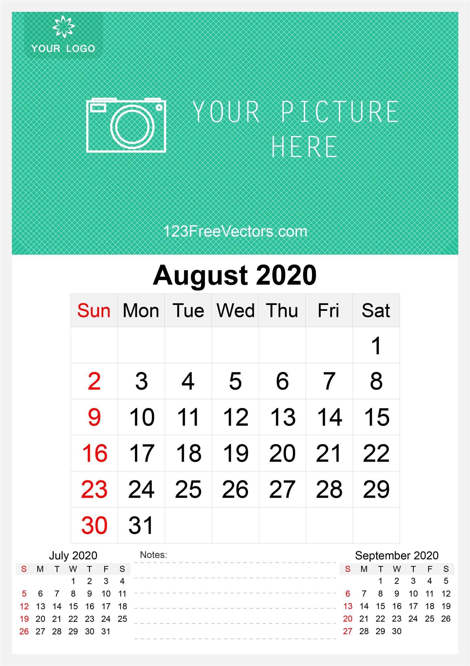 free decorative calendar templates