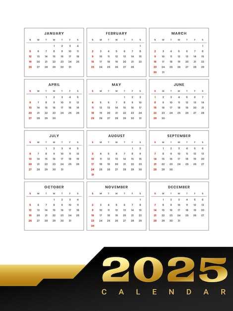 free downloadable calendar template 2025