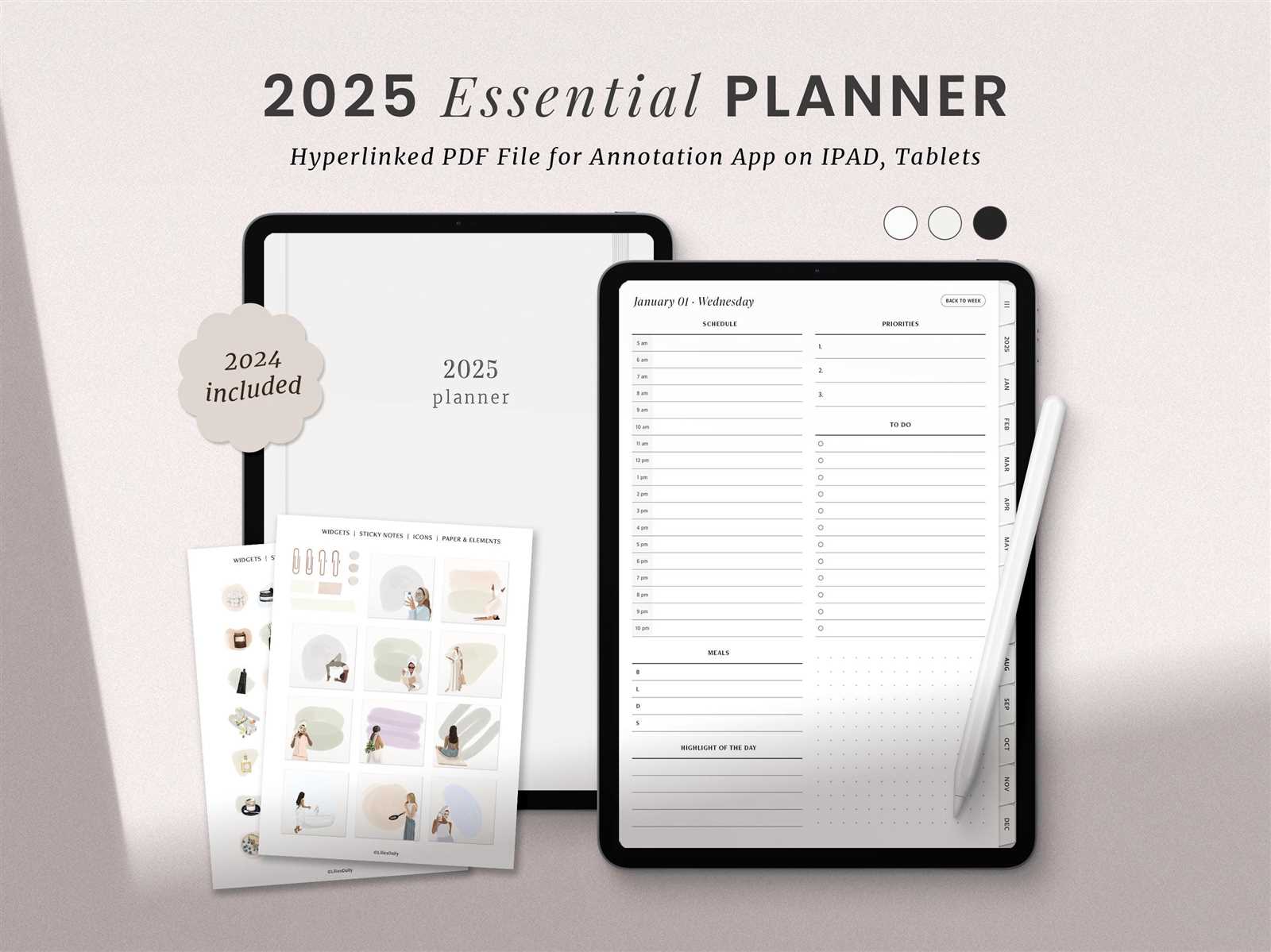 free goodnotes calendar template 2025