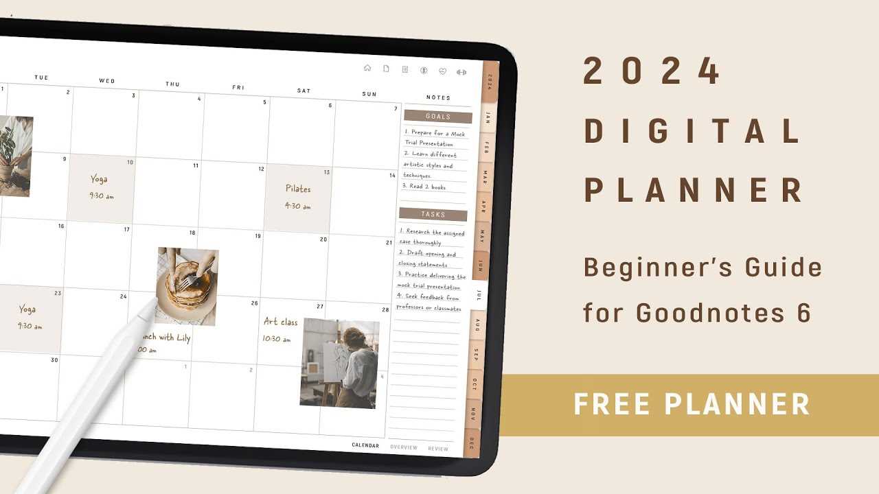 free goodnotes calendar template 2025