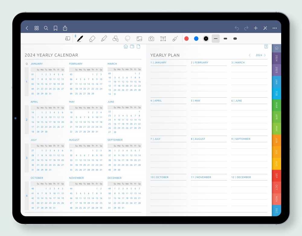 free goodnotes calendar template