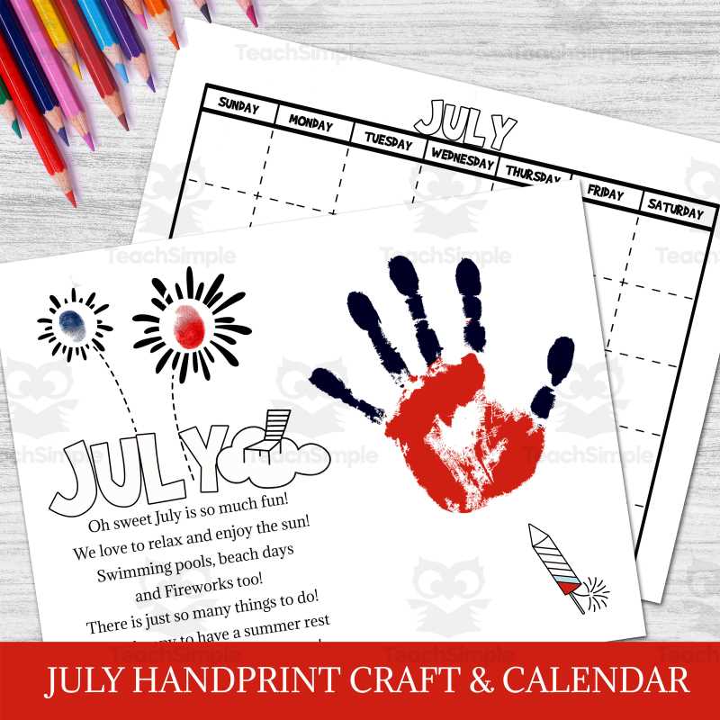 free handprint calendar template