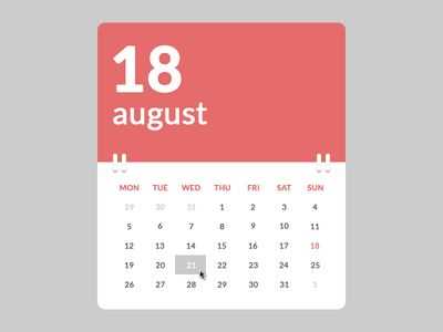 free html calendar template for website