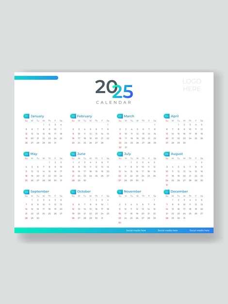 free indesign calendar template 2025