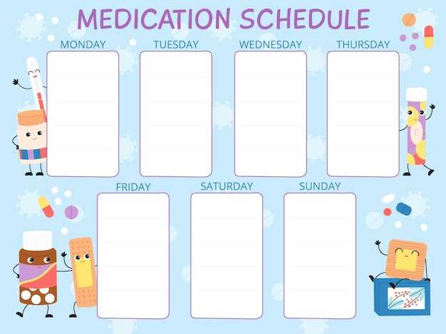 free medication calendar template