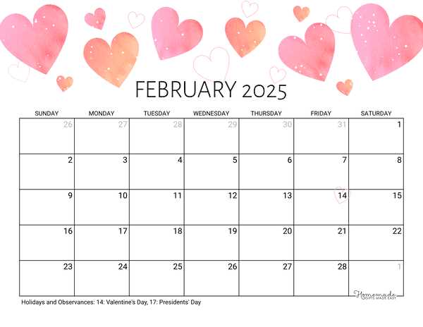 free monthly calendar template 2025 printable