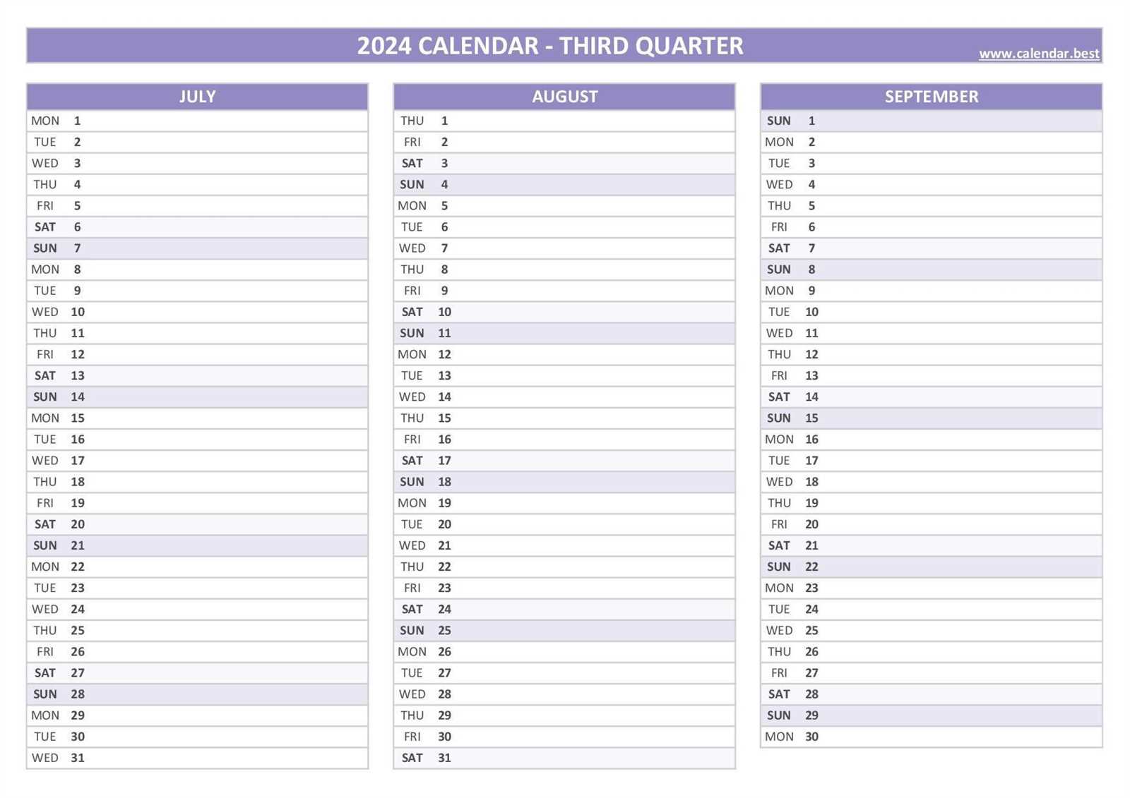 free multi month calendar template