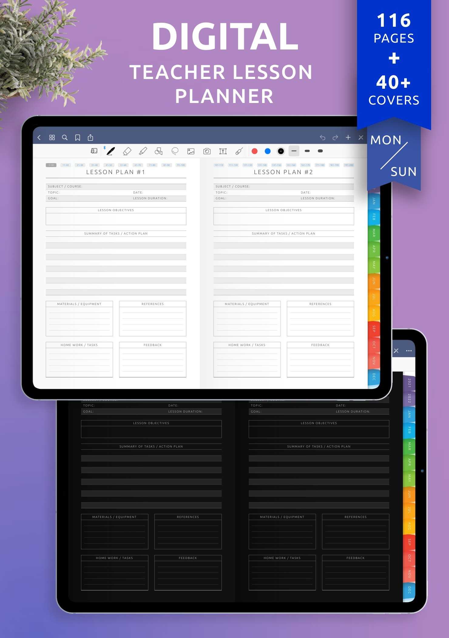 free notability calendar template