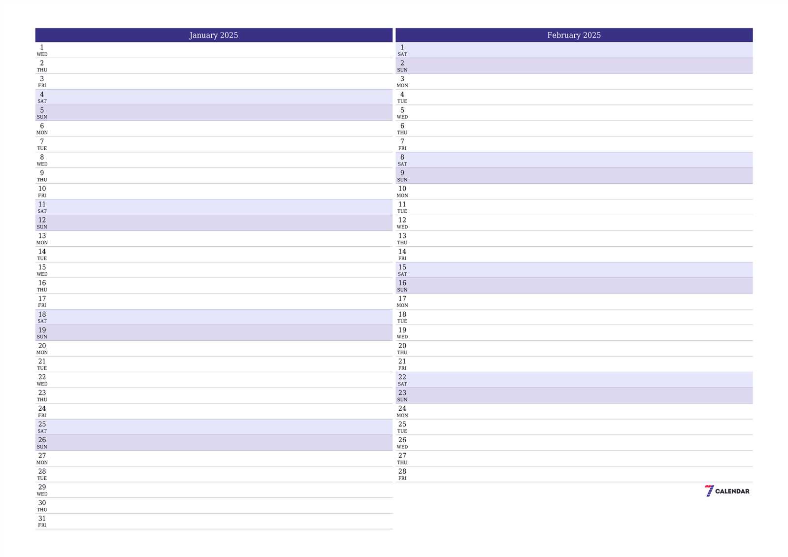 free onenote calendar template 2025