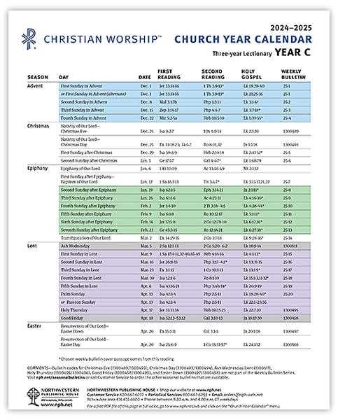 free preaching calendar template 2025