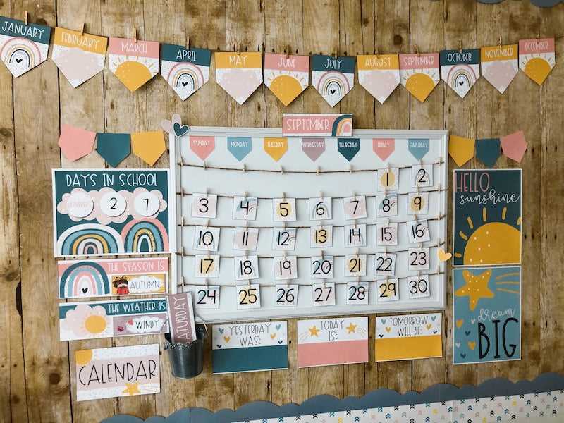 free printable classroom calendar templates