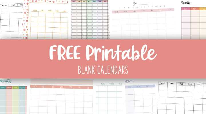 free printable mini calendar templates