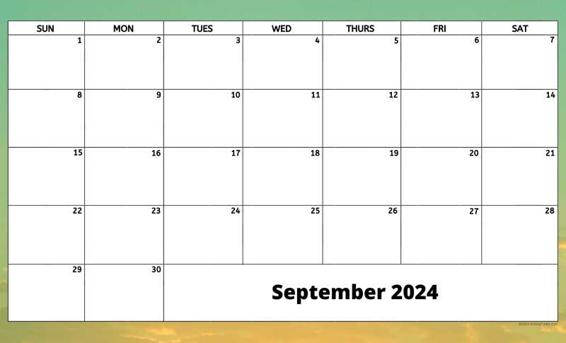 free printable september calendar templates