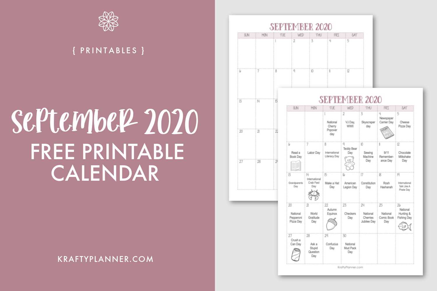 free printable september calendar templates