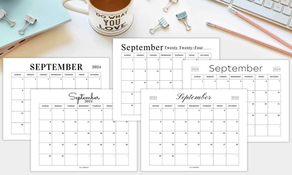 free printable september calendar templates