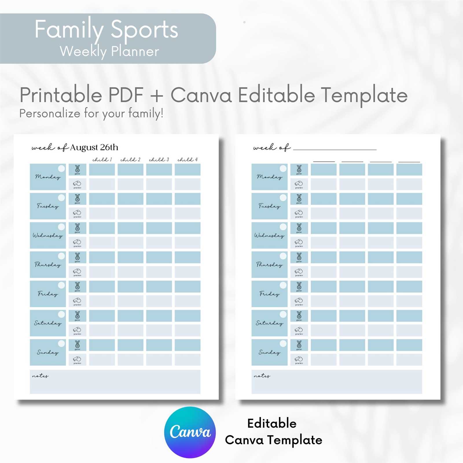 free sports calendar template