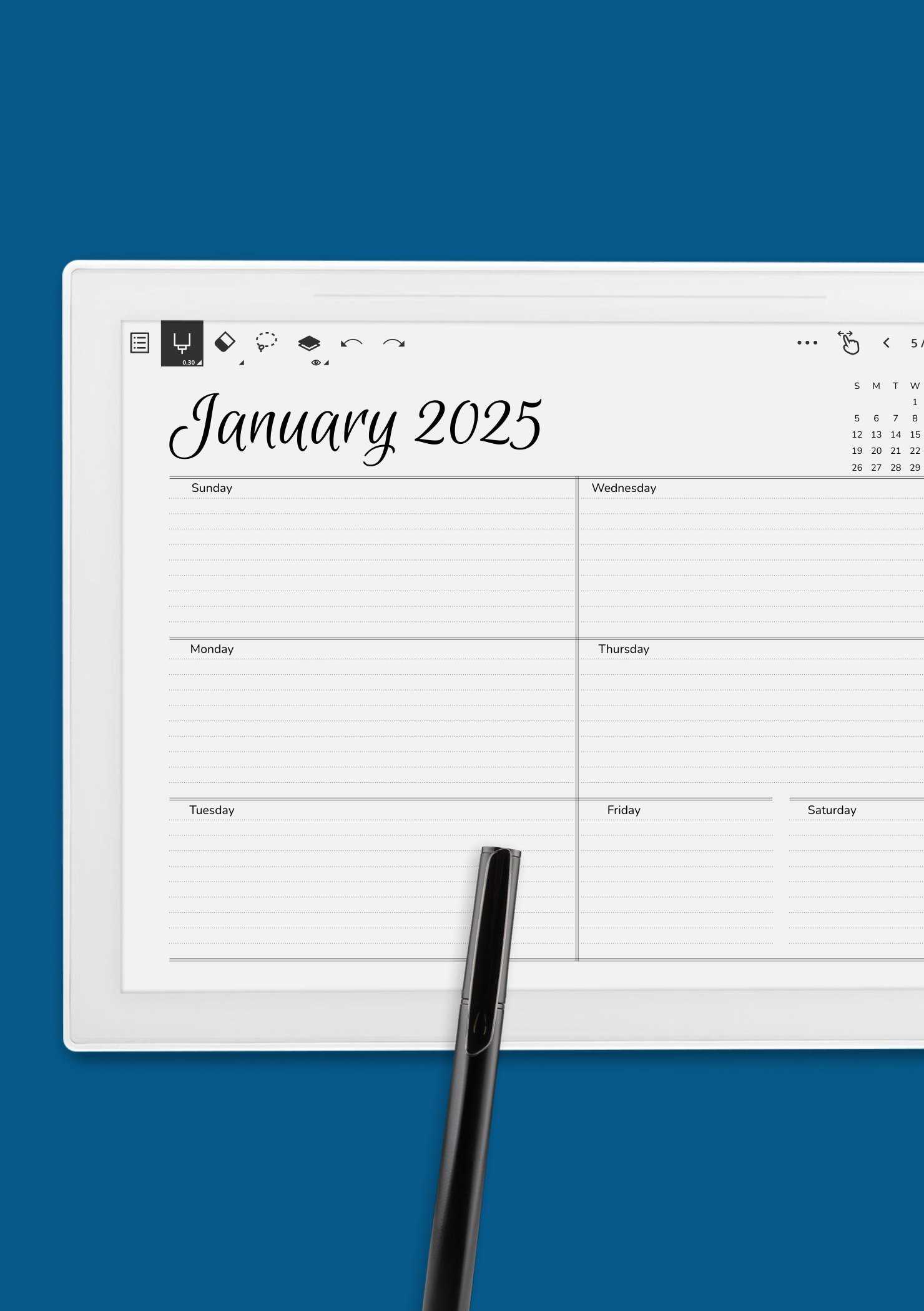 free two week calendar template