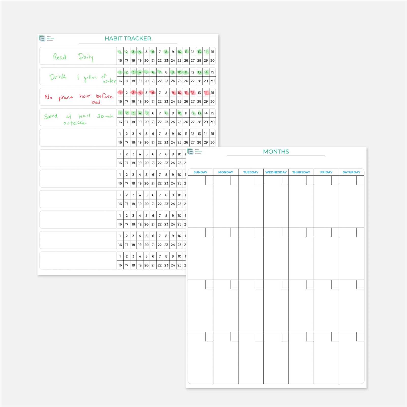 full page weekly calendar template