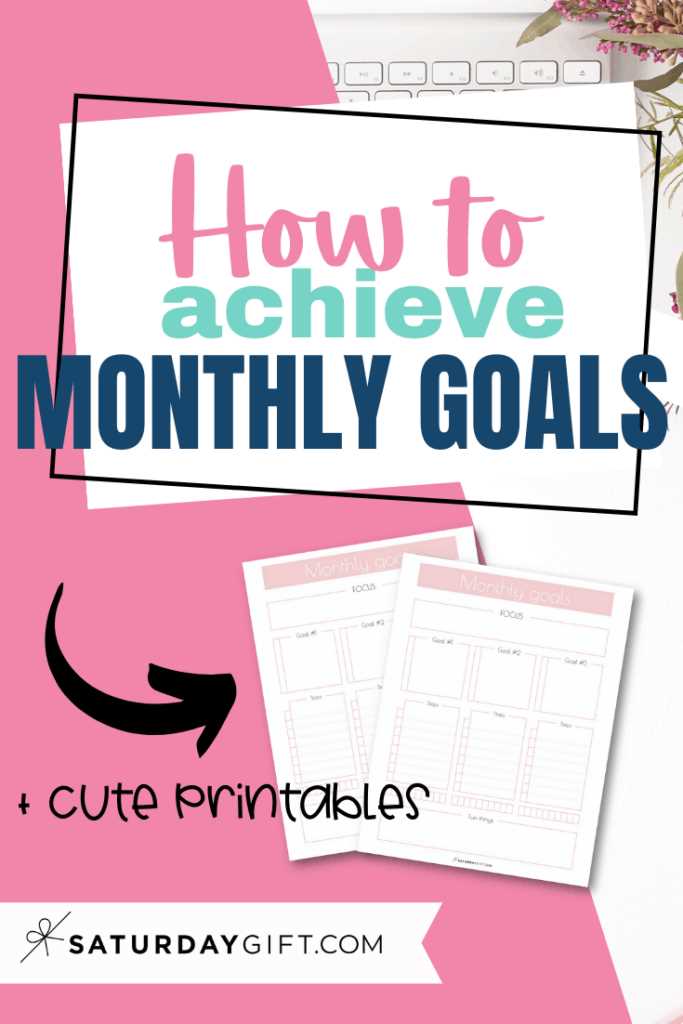 goal setting calendar template