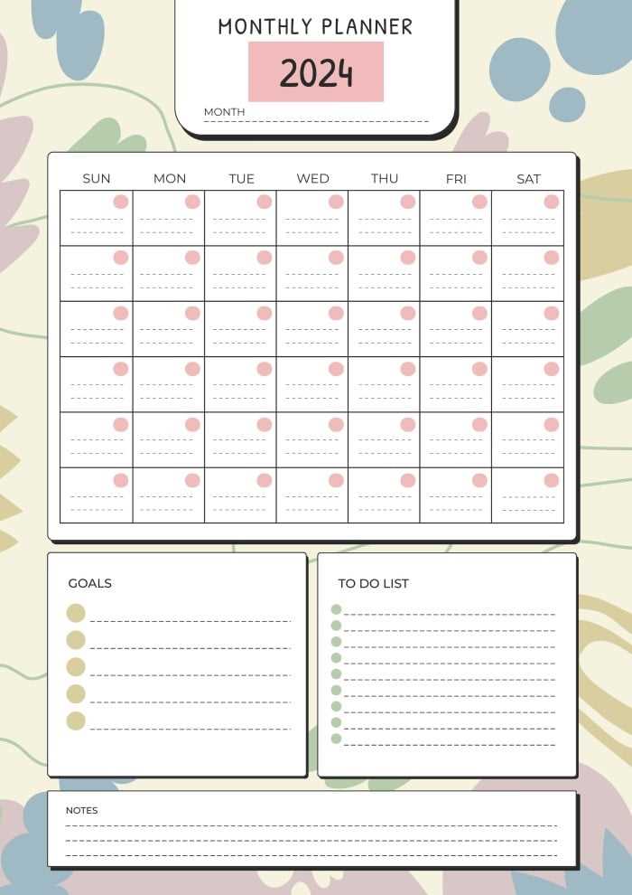 grid calendar template