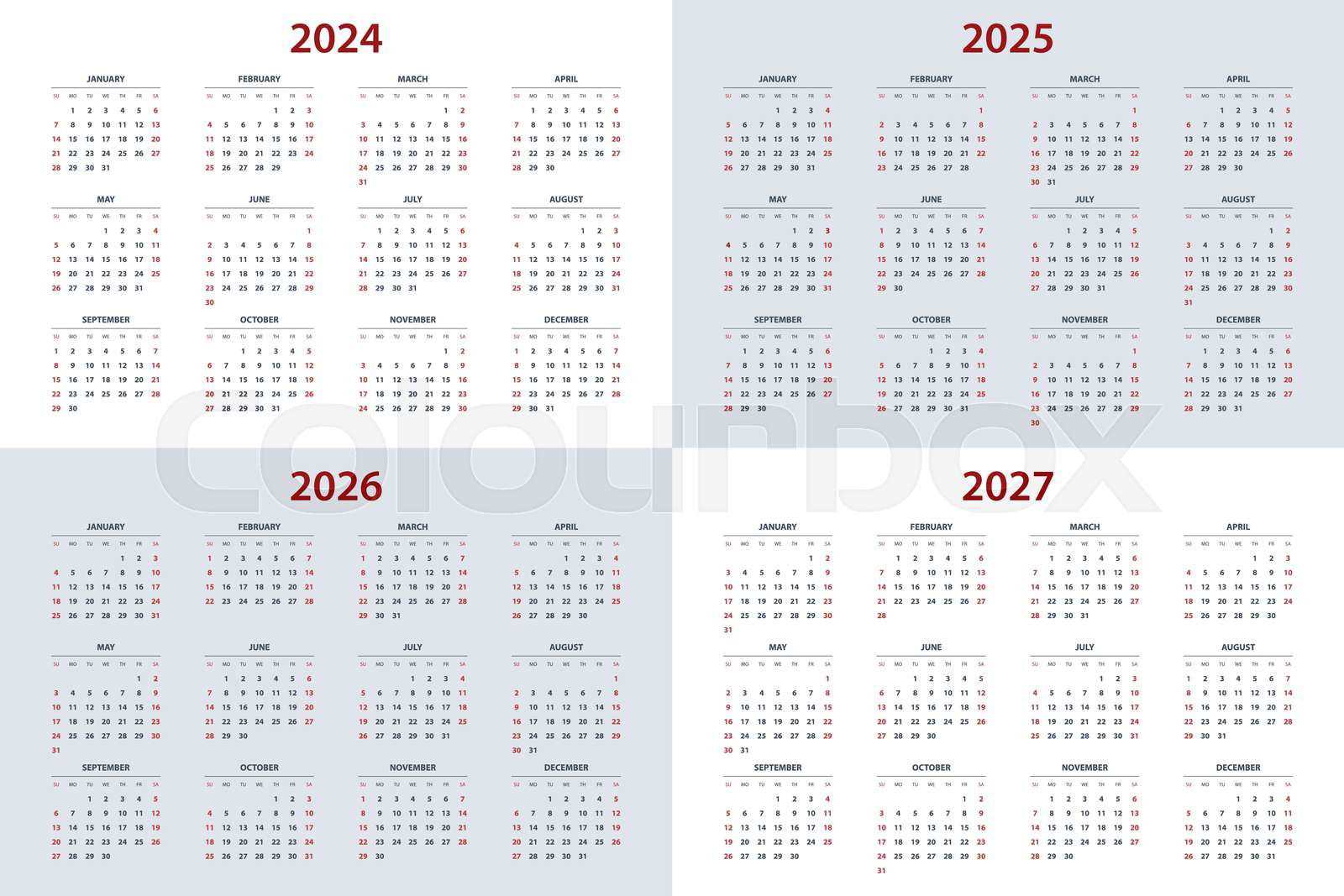 grid calendar template