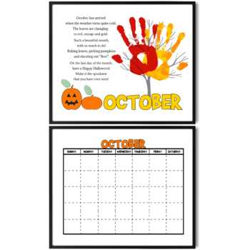 handprint calendar template