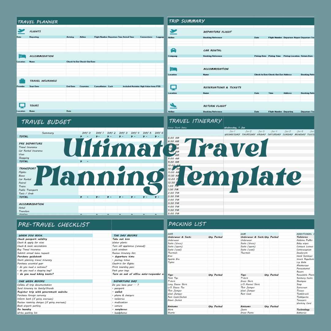 holiday planning calendar template