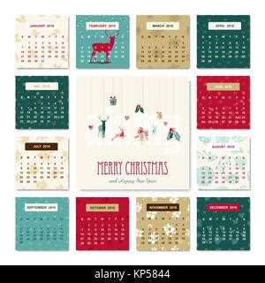 holiday themed calendar template