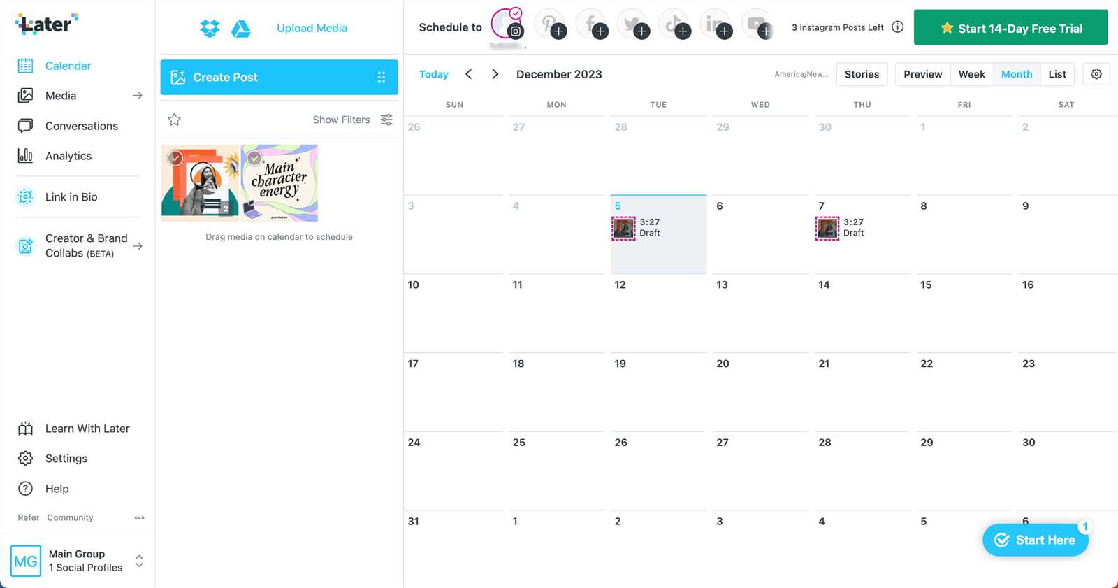 hootsuite editorial calendar template