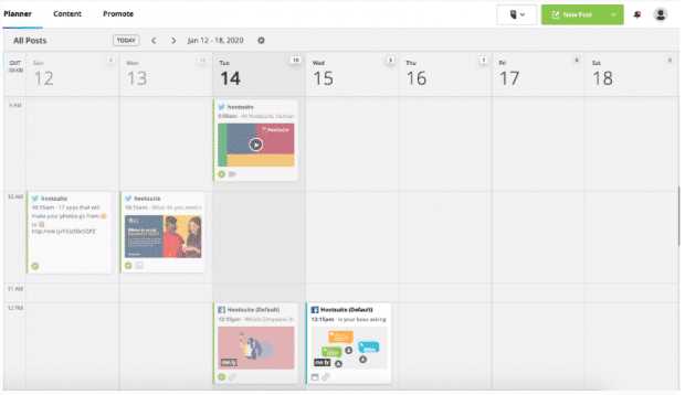 hootsuite social media calendar template