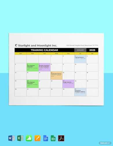 hr calendar template free