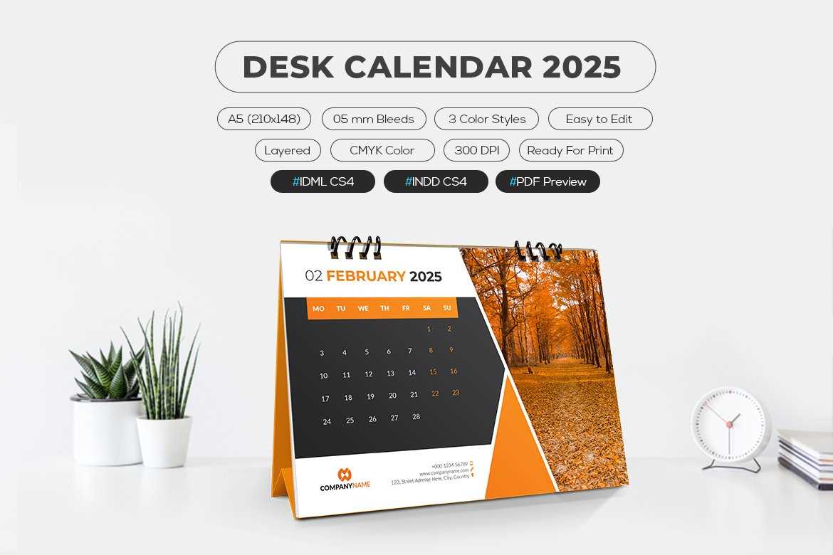 indesign calendar template 2025 free